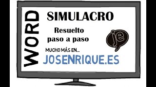 Simulacro 【Word】 Oposiciones Auxiliar y Administrativo 2 de 2 [upl. by Mahseh465]