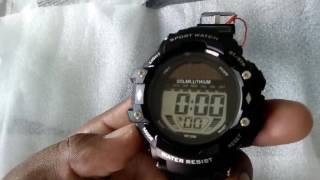 SKMEI 3751 SOLARLITHIUM WATCH [upl. by Katalin]