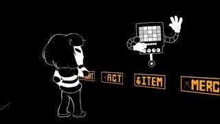 Mettaton vs Frisk [upl. by Anolla890]