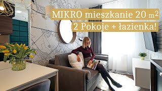 MIKRO mieszkanie 20 m2 na start Jak urządzić małe mieszkanie  Praktyczne porady [upl. by Green2]