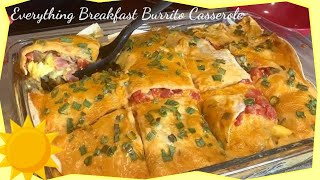 Everything Breakfast Burrito Casserole  Quick n Easy feed the whole family [upl. by Hayn629]