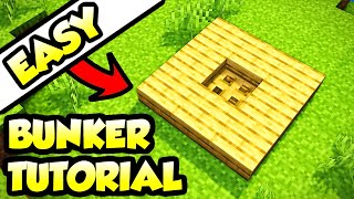 Minecraft Underground Survival Bunker Base Tutorial How to Build [upl. by Hildagarde]