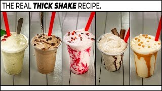 ThickShakes Recipe  5 Really Thick MilkShake  CookingShooking [upl. by Osborne]