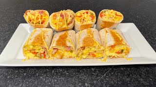 How To Make The Perfect Breakfast Burrito  Egg Burrito [upl. by Marra185]