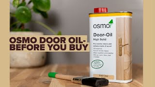 Osmo Door Oil — Before you Buy [upl. by Semadar]