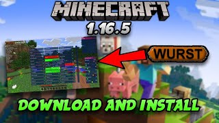 How to download wurst client 1165 tlauncher minecraft hack client [upl. by Jeremias423]