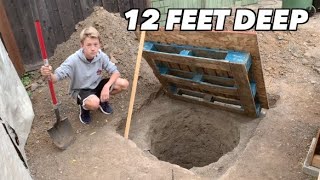 I dug an underground bunker in my backyard [upl. by Imit]