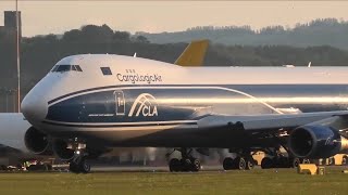 East Midlands Airport  Stunning Evening Arrivals amp Departues [upl. by Melcher]