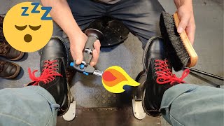 NEVER BEFORE SEEN  ANGELO SHOE SHINE ASMR [upl. by Cl]