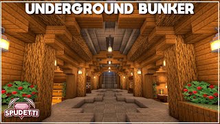 Minecraft How to Build an Underground Survival Bunker Tutorial 2021 [upl. by Siradal15]