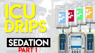 Sedation in ICU Patients Part 1  ICU Drips [upl. by Drofyar]