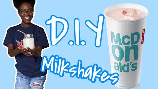 DIY MCDONALDS MILKSHAKES RECIPE  QUICK amp TASTY [upl. by Anehc]