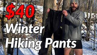 40 AMAZON WINTER HIKING PANTS  Singbring Fleece Lined Hiking Pants 1year Review [upl. by Schlenger984]