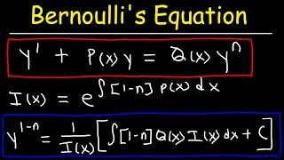 Bernoullis Equation For Differential Equations [upl. by Maurizia]