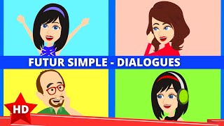 French Conversation in Futur Simple [upl. by Darra]