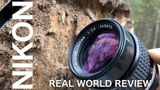 105mm f25 AiS Nikon Lens Real World Review [upl. by Anibor]