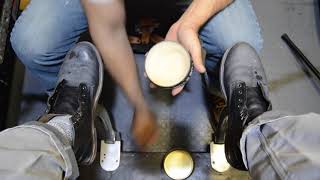 AMAZING BOOT TRANSFORMATION  ANGELO SHOE SHINE ASMR [upl. by Seravaj]