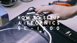 How to set up a Technics SL1200 [upl. by Templas]