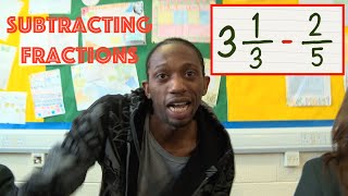 Subtracting Fractions Maths Rap Sessions Ep 11 [upl. by Halbert571]