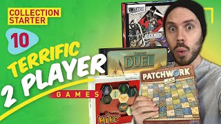 10 Terrific TWO PLAYER Board Games  Collection Starter [upl. by Trainer277]