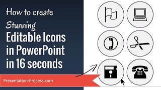 How to create Stunning Editable Icons in PowerPoint in 16 seconds [upl. by Middle]