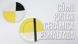 Cómo pintar cerámica esmaltada con pintura base agua [upl. by Assir]