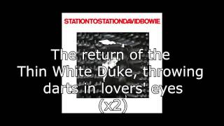 Station to Station  David Bowie  Lyrics [upl. by Nocaed798]