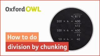 How to do division by chunking  Oxford Owl [upl. by Lockwood451]