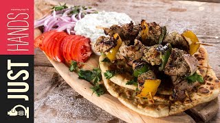 Greek pork souvlaki  Akis Petretzikis [upl. by Seravat]