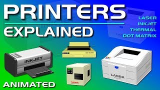 Printers Explained  Laser Inkjet Thermal amp Dot Matrix [upl. by Eadwine402]