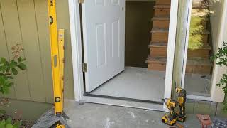 Jeld Wen Front Door Installation  Really crappy products and craftsmanship PART 1 [upl. by Yhpos354]