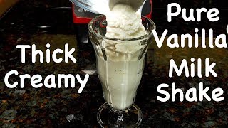 Perfect Vanilla Milkshake Recipe [upl. by Alegnaoj366]