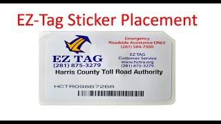 How To Install Your EZ Tag Sticker Placement [upl. by Rae22]