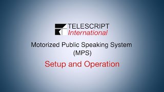 Telescript MPS Tutorial [upl. by Akiret]