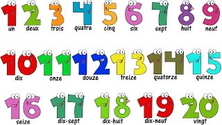 French Lesson  NUMBERS 120  Compter jusquà 20  Learn French [upl. by Enyala]