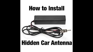 How To Install A Hidden Antenna [upl. by Anak]