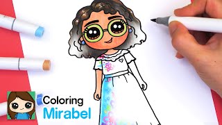 Coloring Mirabel Madrigal Disney Encanto 🎨 [upl. by Bonnell]