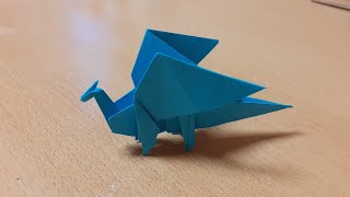 Qogozdan narsalar yasash  Qogoz ajdarxo yasash  Origami [upl. by Charteris]