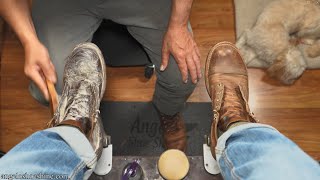 Get Ready To Sleep  Angelo Shoe Shine ASMR [upl. by Pasco]