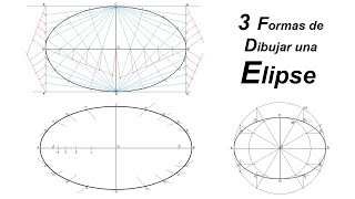 Trazado de Elipses  3 Métodos [upl. by Gae487]