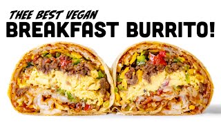 the BEST VEGAN BREAKFAST BURRITO Like Corner Cottage in Burbank but BETTER [upl. by Marlen453]