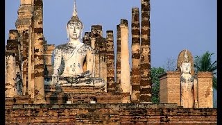 Wat Mahathat Sukhothai Historical Park Thailand [upl. by Juliann]