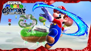 Super Mario Galaxy Walkthrough ᴴᴰ  Gusty Garden Galaxy All Power Stars [upl. by Huckaby247]