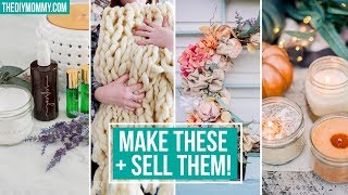 10 Crafts to MAKE amp SELL  The DIY Mommy [upl. by Ettennaej]