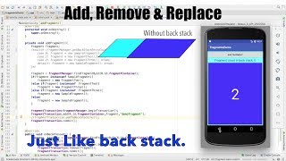 Fragments  Part 6 Add Remove amp Replace [upl. by Enelehs]