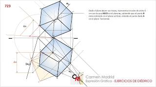 723 Cubo apoyado en un plano [upl. by Eihcra229]