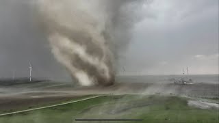 THREE MOST INSANE TORNADO CHASES BY DRONE [upl. by Yelbmik]