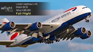 British Airways Airbus A380 Full Flight London to Boston [upl. by Griffis]