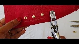 How to Fix  Install an eyelets on Fabrics  Grommers [upl. by Kristyn271]