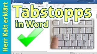 AnleitungTutorial Tabstopps in Word [upl. by Prior]